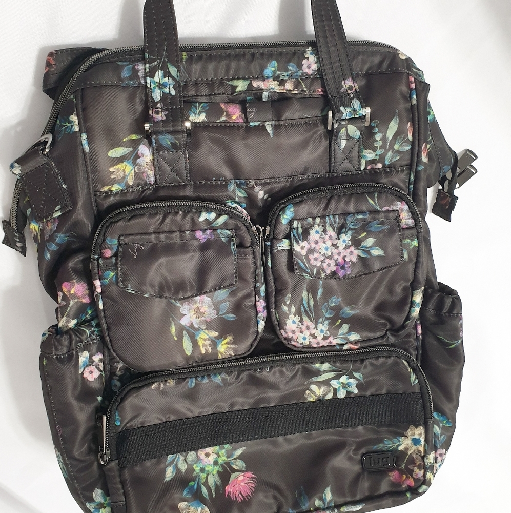 Lug Via 2 Convertible Tote Bag in Bouquet Black